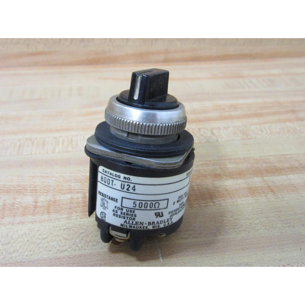 Allen Bradley 800T-U24 Potentiometer Series P 5000Ω - Used