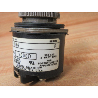 Allen Bradley 800T-U24 Potentiometer Series P 5000Ω - Used