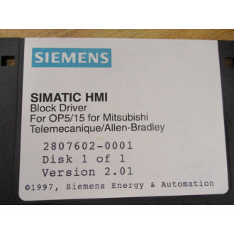 Siemens 2807602-0001 SIMATIC HMOI Block Driver 28076020001 - New No Box
