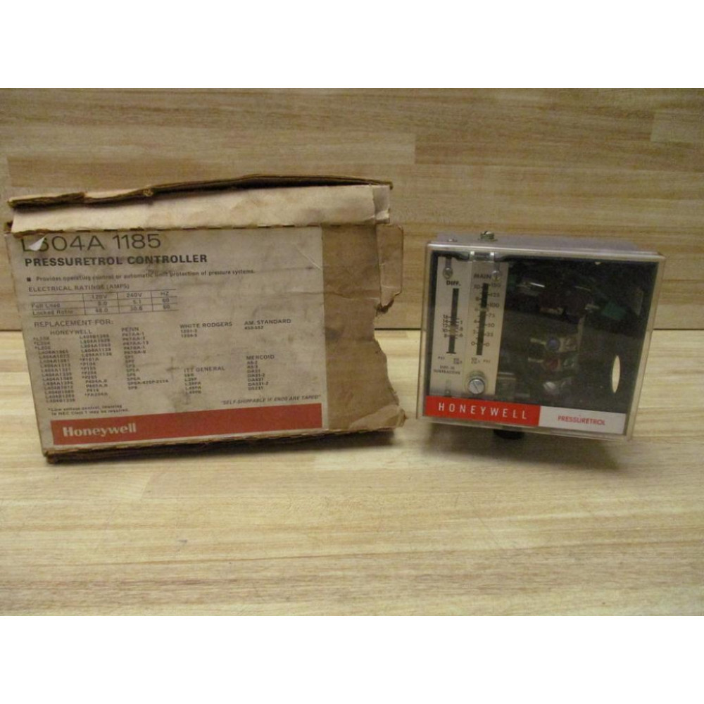 Honeywell L604A 1185 Tradeline Pressuretrol L604A1185