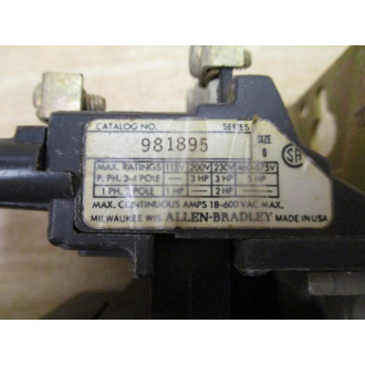 Allen Bradley 981895 IEC Contactor - New No Box