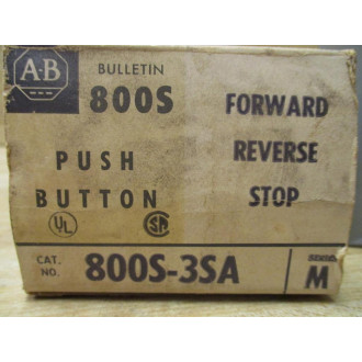 Allen Bradley 800S-3SA 3 Button Station Series M