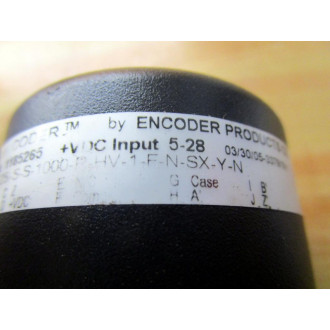 Encoder Products 7251-S-S-1000-R-HV-1-F-N-SX-Y-N Encoder 7251SS1000RHV1FNSXYN - Used