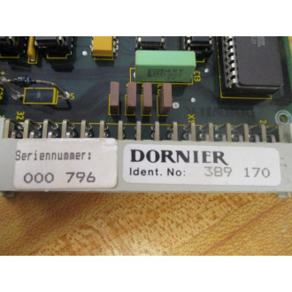 Dornier 3890261 WM-Control Card 389170 - Used