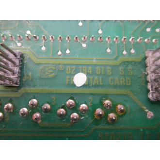 920219 Front Display Card 02 194 01 B - Used