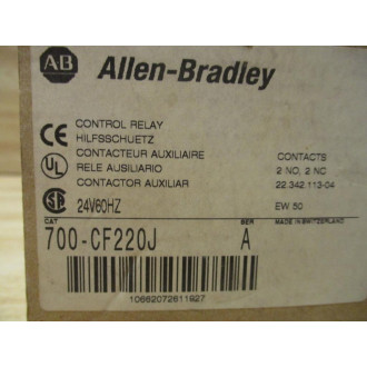 Allen Bradley 700-CF220J Control Relay 700CF220J