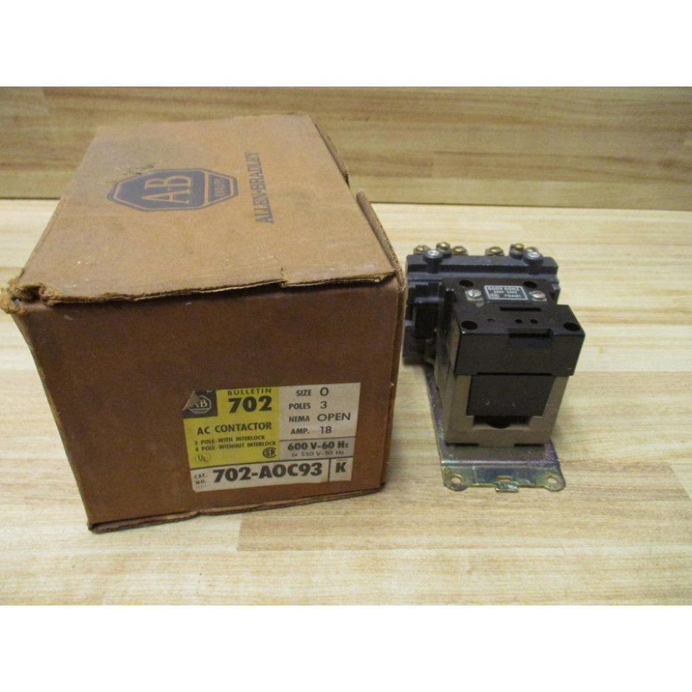 Allen Bradley 702-A0C93 AC Contactor 702A0C93