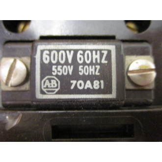 Allen Bradley 702-A0C93 AC Contactor 702A0C93