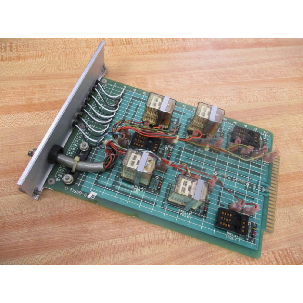 Baldor Reliance 0-51839-6 IRCG Relay Card O-51839-6 w4 Relays - Used