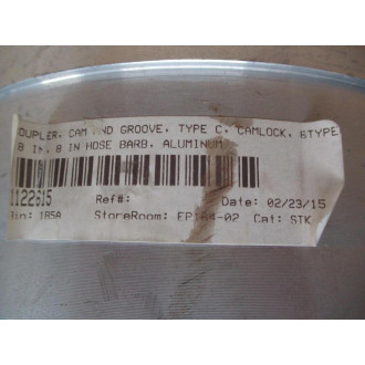 Generic 8" Type C Cam & Groove Coupler 8"C - New No Box