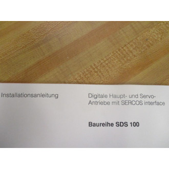 ABB D-ANT-4101-92 Series SDS 100 Installation Instructions In German DANT410192 - New No Box
