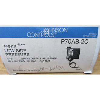 Johnson Controls Penn P70AB-2C Pressure Control P70AB2C