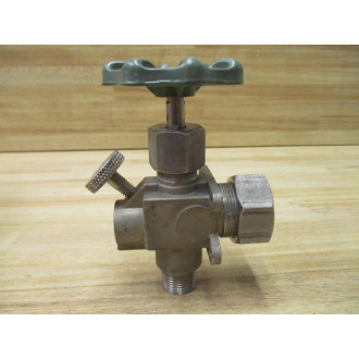 Penberthy 7000023649 Straight Gauge-Cock Valve W Ball Check  N7A - New No Box