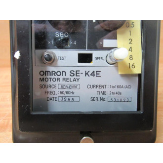 Omron SE-K4E Motor Relay SEK4E - New No Box