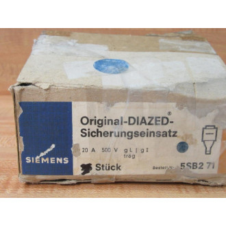 Siemens 5SB27 Bottle Fuse 20A-500V (Pack of 22)