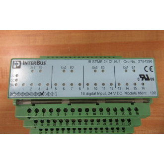 Phoenix Contact IB ST 24 DI 164 Interbus-St Input Module 2754338 - New No Box