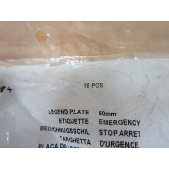Allen Bradley D7-15YB112 Legend Plate D715YB112 (Pack of 10)