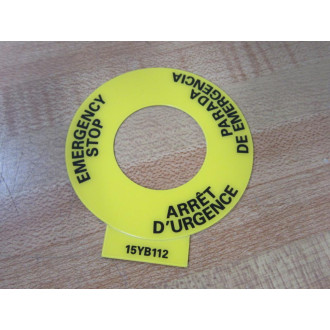 Allen Bradley D7-15YB112 Legend Plate D715YB112 (Pack of 10)