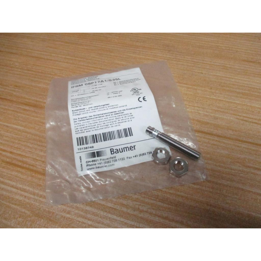 Baumer IFRM 08P17A1S35L Inductive Sensor IFRM08P17A1S35L