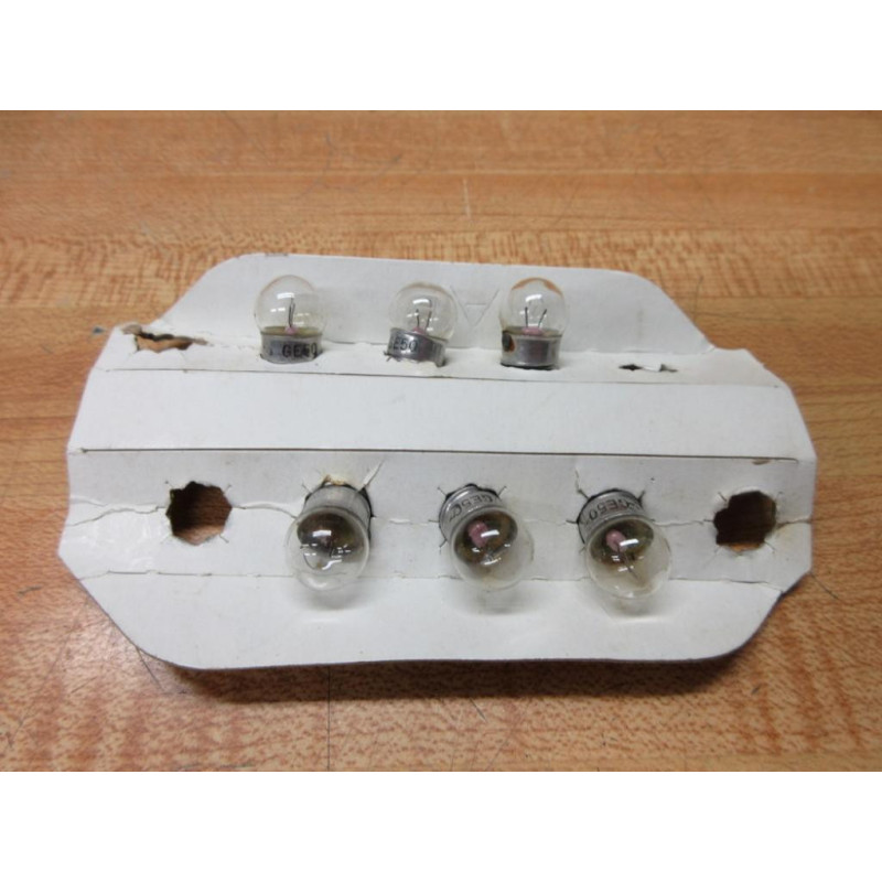 General Electric GE-50 Miniature Lamp, Light Bulb 50 (Pack of 6) - New No Box