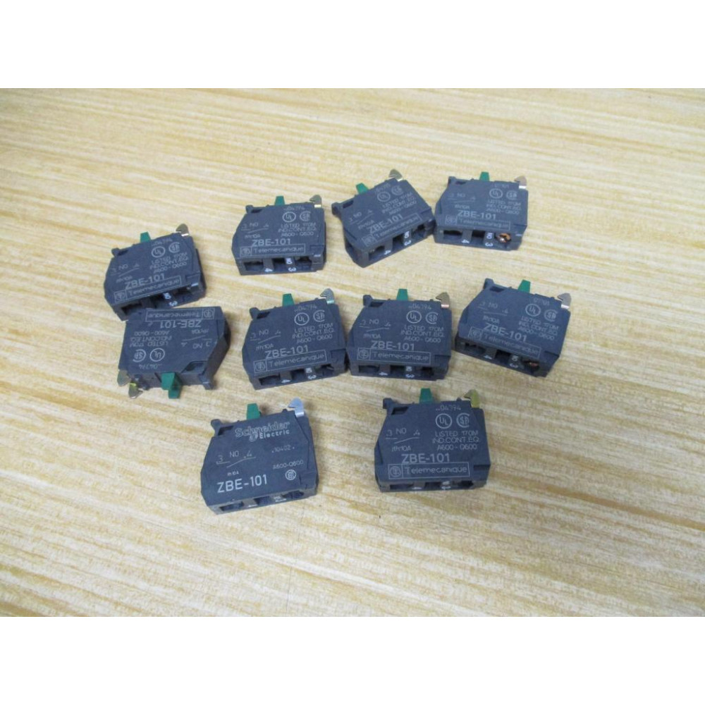 Telemecanique ZBE-101 Schneider Contact Block 35563 (Pack of 10) - New No Box