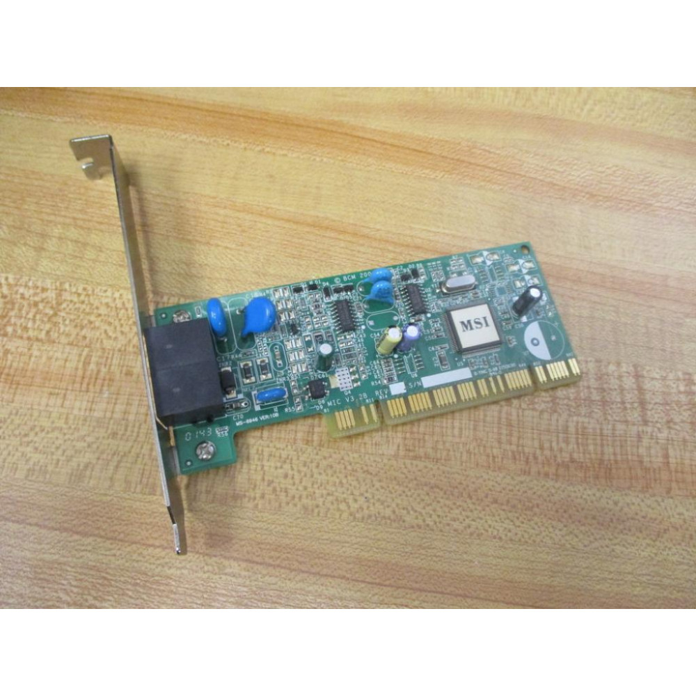 Micro Star 6002118 56K V.92 PCI Soft Modem Card MS-6946 - Used