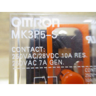 Omron MK3P5-S Relay MK3P5S MK3P5-S-120V Coil 120VAC - Used