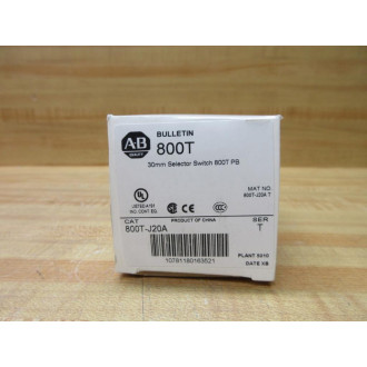 Allen Bradley 800T-J20A Selector Switch 800TJ20A EMPTY BOX ONLY!