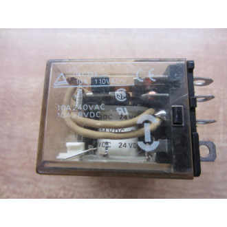 Omron LY4N-D2-24V Relay LY4N-D2-24V DC Coil 24VDC - Used