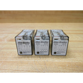Allen Bradley 700-HC14Z24-4-24V Relay 700-HC14Z24-4-24V DC Series D (Pack of 3) - Used