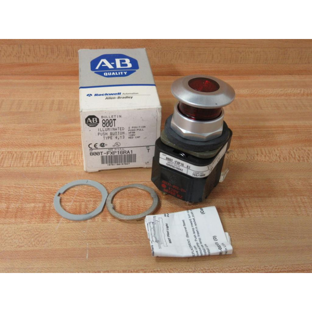 Allen Bradley 800T-FXP16RA1 Button Red