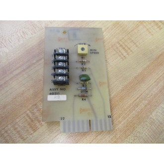 Nidec 60211 Drive Input Board  1041549 Rev.B - Used