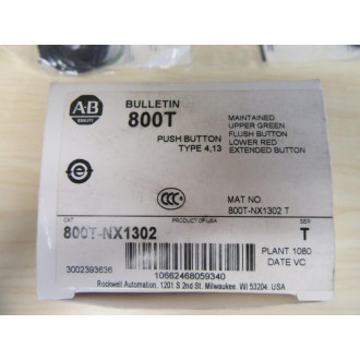 Allen Bradley 800T-NX1302 Interlocked Push Button Switches