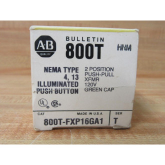 Allen Bradley 800T-FXP16GA1 Button W40171-002-01, 800T-XA1, Legend