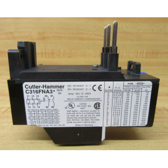 Cutler Hammer C316-FNA3F Overload Relay C316FNA3F 1-1.4A - New No Box