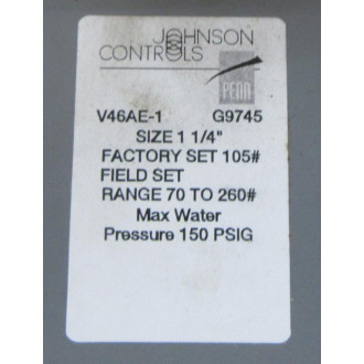 Johnson Controls V46AE-1C Water Valve V46AE1C