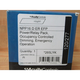 Acuity Controls NPP16 D ER EFP PowerRelay Pack NPP16DEREFP