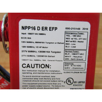 Acuity Controls NPP16 D ER EFP PowerRelay Pack NPP16DEREFP