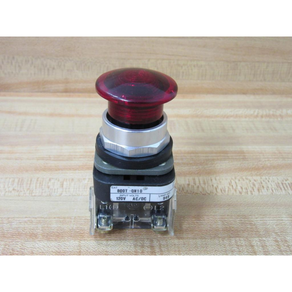Allen Bradley 800T-QM10R Button 800TQM10R - New No Box Allen Bradley 800T-QM10R Button 800TQM10R - New No Box