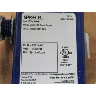 Acuity Controls NPP20 PL Plug Load Control Power Pack NPP20PL