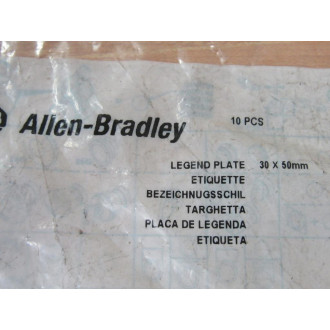 Allen Bradley 800F-35WE100 Legend Plate 800F35WE100 (Pack of 10)