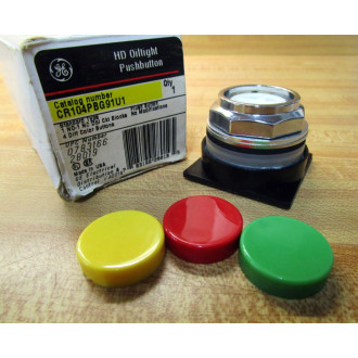 General Electric CR104PBG91U1 Push Button GE WO Contact3 Colors