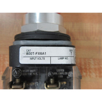 Allen Bradley 800T-FX6A1 Push Button 2-Pos - Used