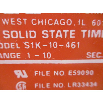 Ncc National Controls S1K-10-461 Solid State Timer S1K10461