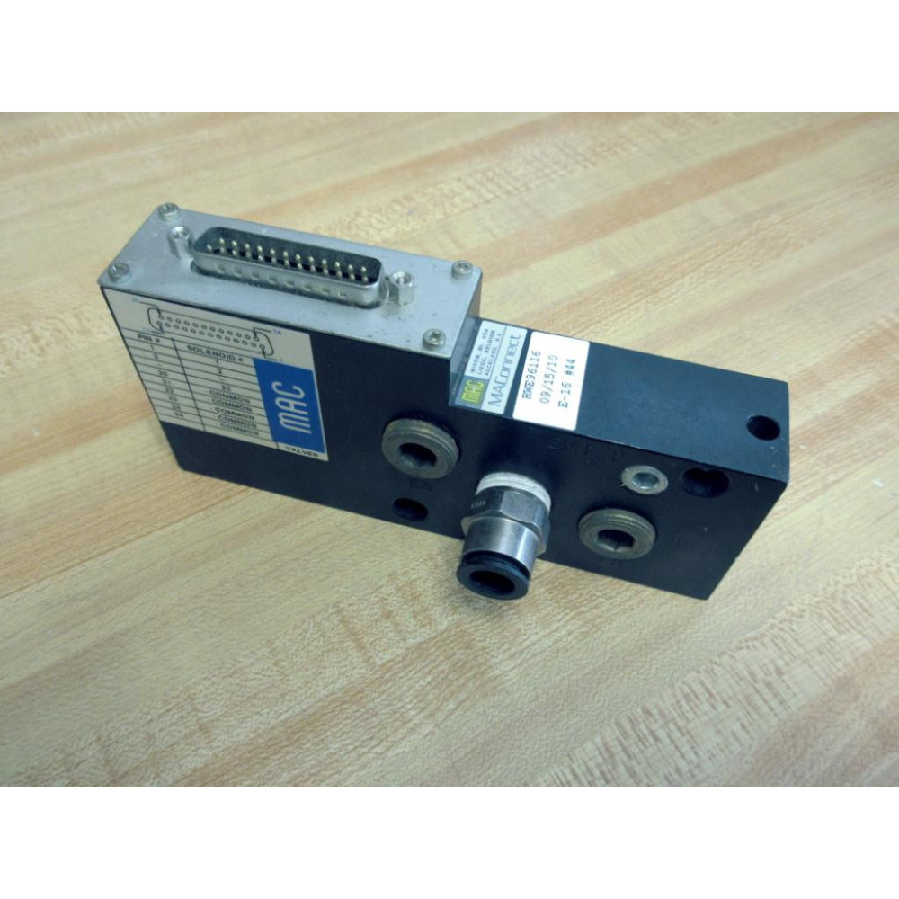 Mac Valves RWE96116 MAConnect Manifold E-16 - Used Mac Valves RWE96116 MAConnect Manifold E-16 - Used