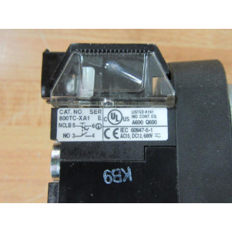 Allen Bradley 800TC-FXJ6A1 Push Button - Used