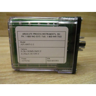 Absolute Process Instruments API 4003 G I Potentiometer Transmitter API4003GI