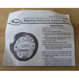 Dwyer 2030 C Gauge