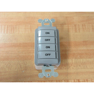 Acuity Controls NPODM 2P GY Push-Button Wallpod NPODM2PGY