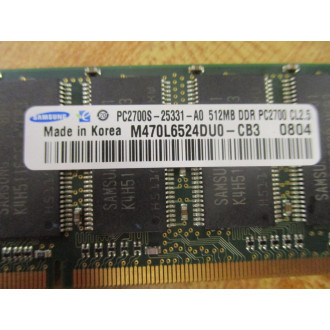 Samsung M470L6524DU0-CB3 Memory Module M470L6524DU0CB3 - Used